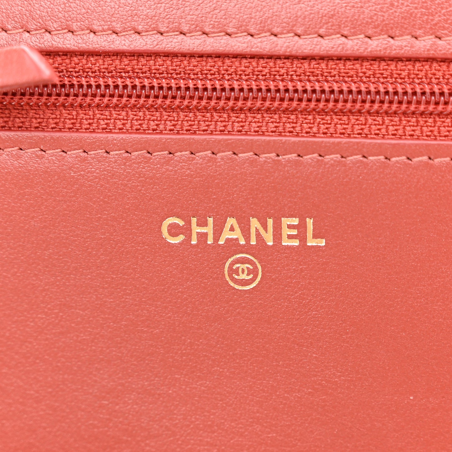 Lambskin Quilted Boy Wallet On Chain WOC Red