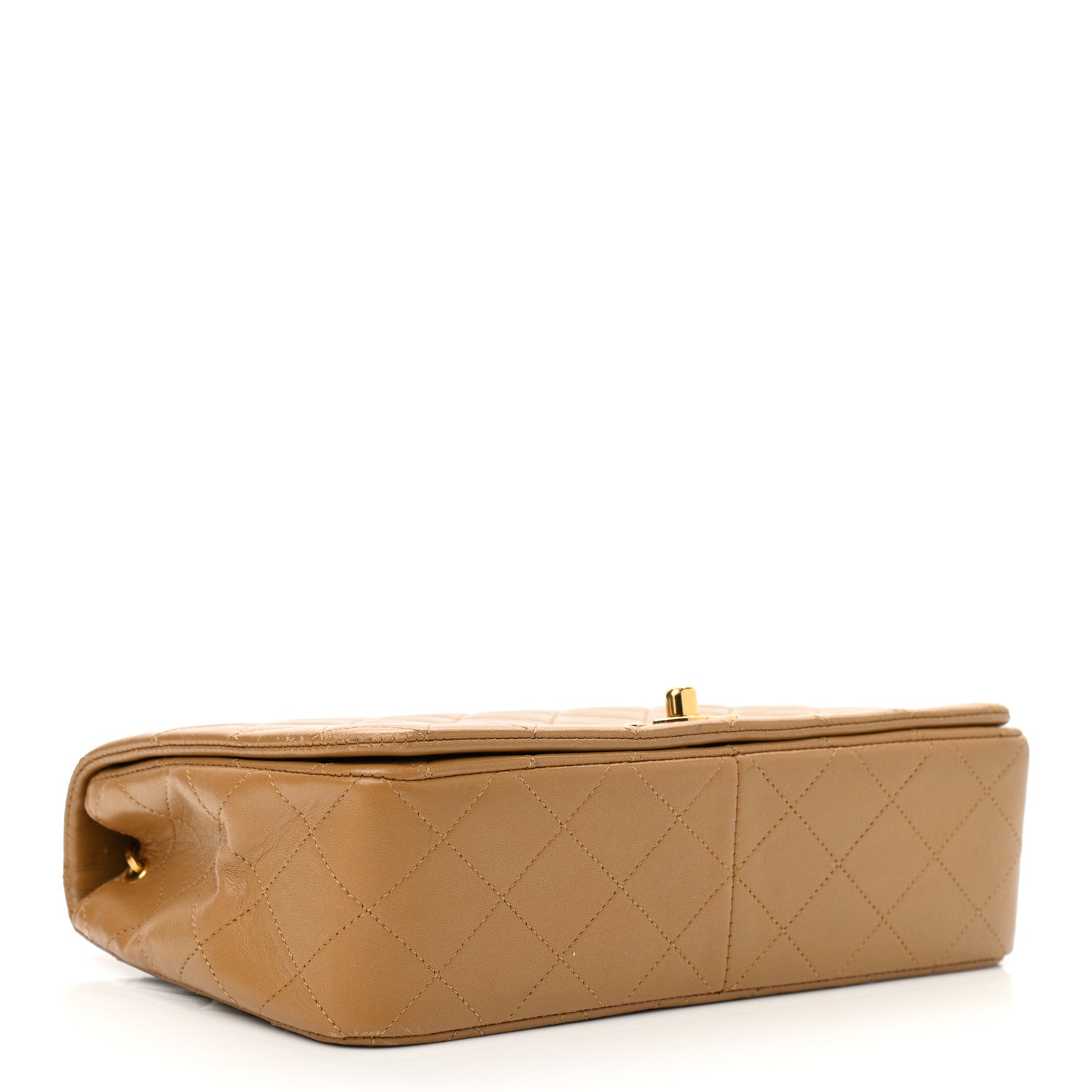 Chanel Lambskin Quilted Small Single Flap Beige 3 of 13