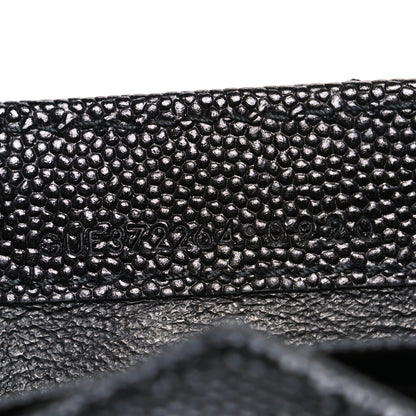 Saint Laurent Grain De Poudre Matelasse Chevron Monogram Monochrome Flap Wallet Black 7 of 8