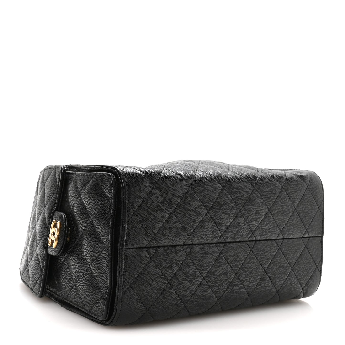 Caviar Quilted Small Chanel 25 Handbag Black