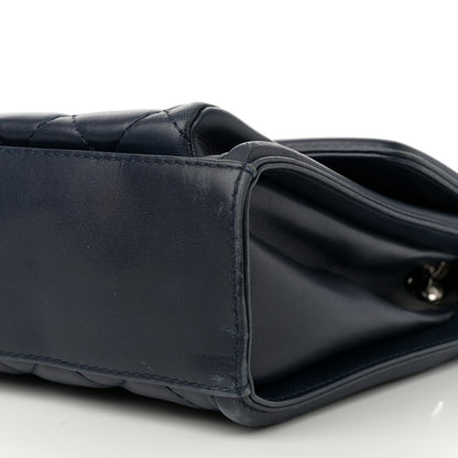 Chanel Lambskin Quilted Large Geometric Flap Navy 11 of 14