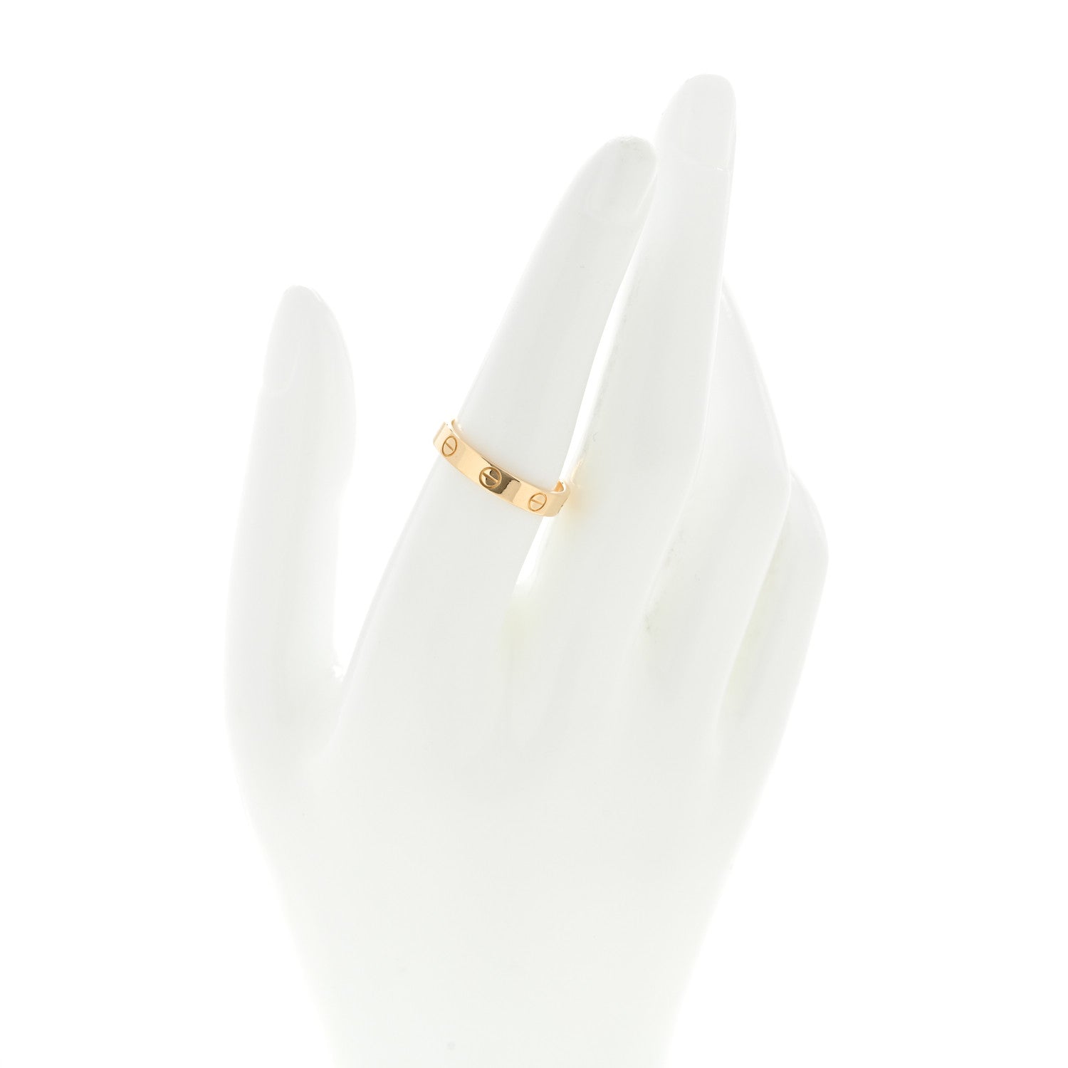 Cartier 18K Yellow Gold 3.5mm LOVE Wedding Band Ring 55 7.25 2 of 5