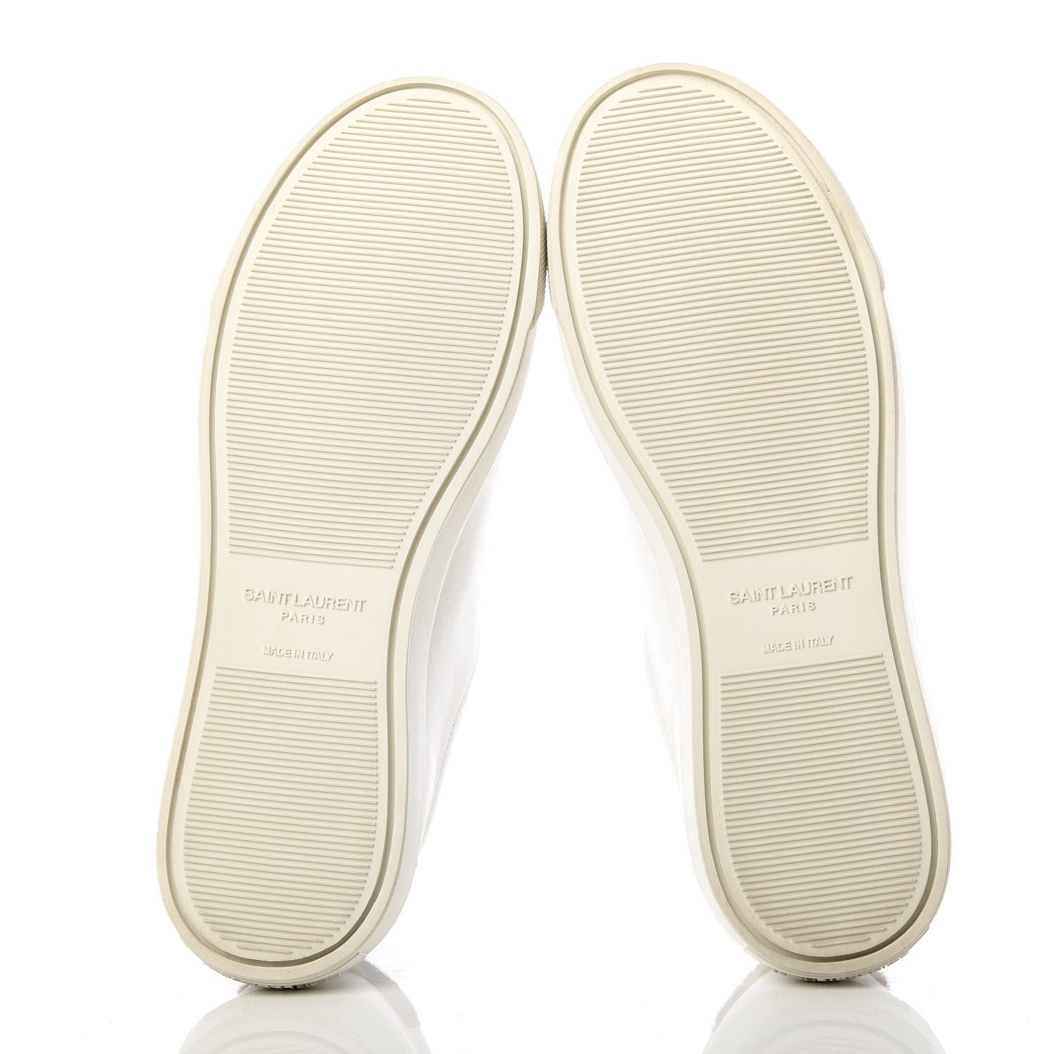 Saint Laurent Calfskin Leopard Print Andy Low Top Sneakers 36.5 White 6 of 11