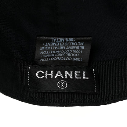 Chanel Cotton CC Cap Hat Black 10 of 10