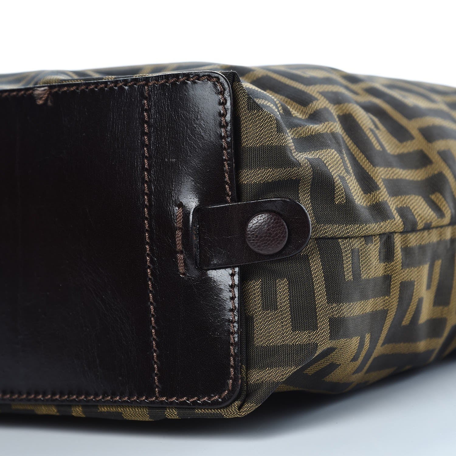 Fendi Zucca Shopper Tote Tobacco 10 of 12