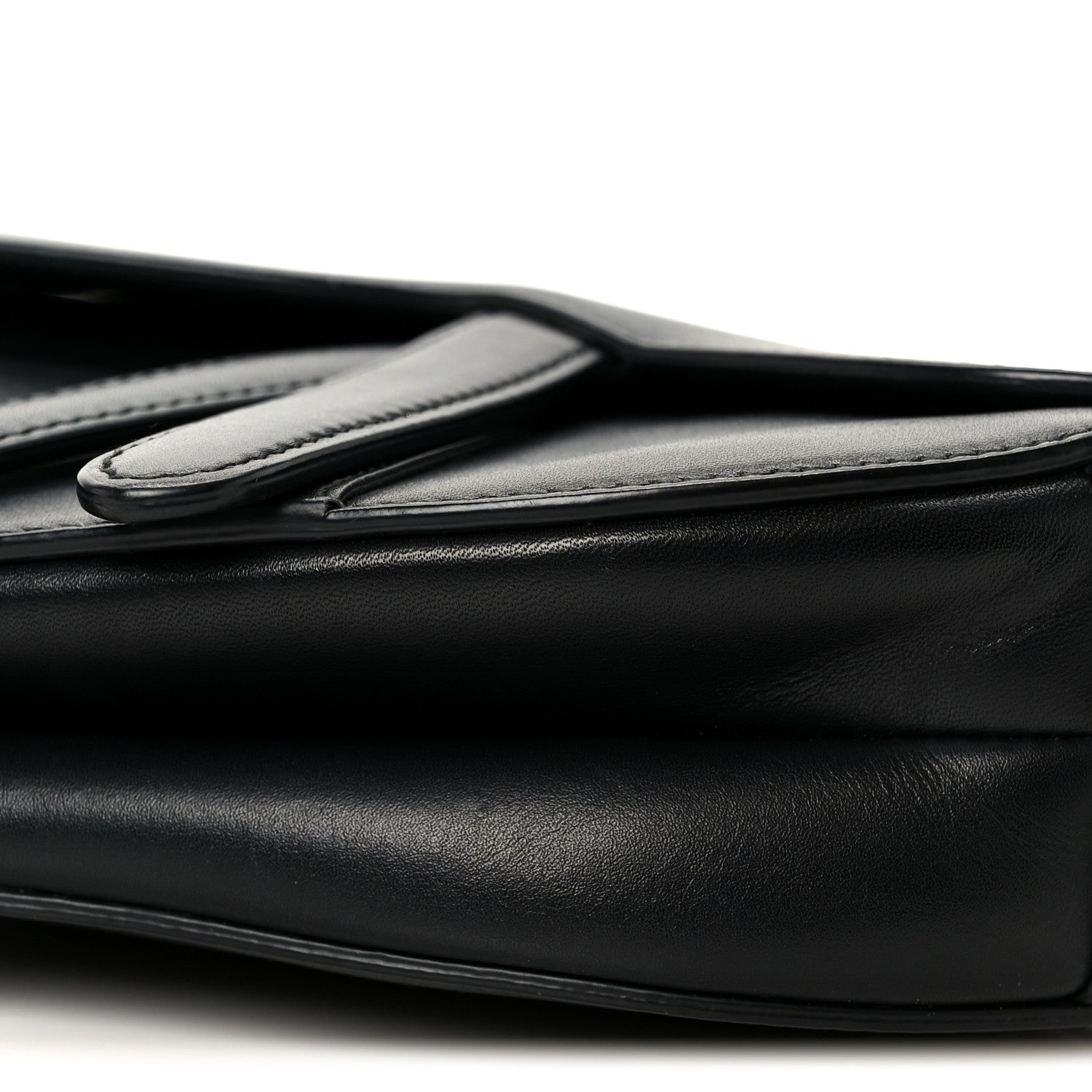 Christian Dior Supple Calfskin Mini Saddle Bag Black 10 of 10