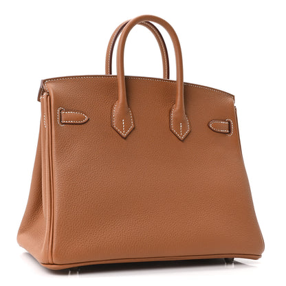 Hermes Togo Birkin 25 Gold 3 of 11