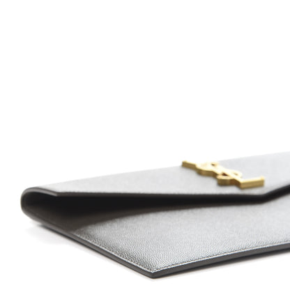 Saint Laurent Grain De Poudre Uptown Pouch Pebble 7 of 10