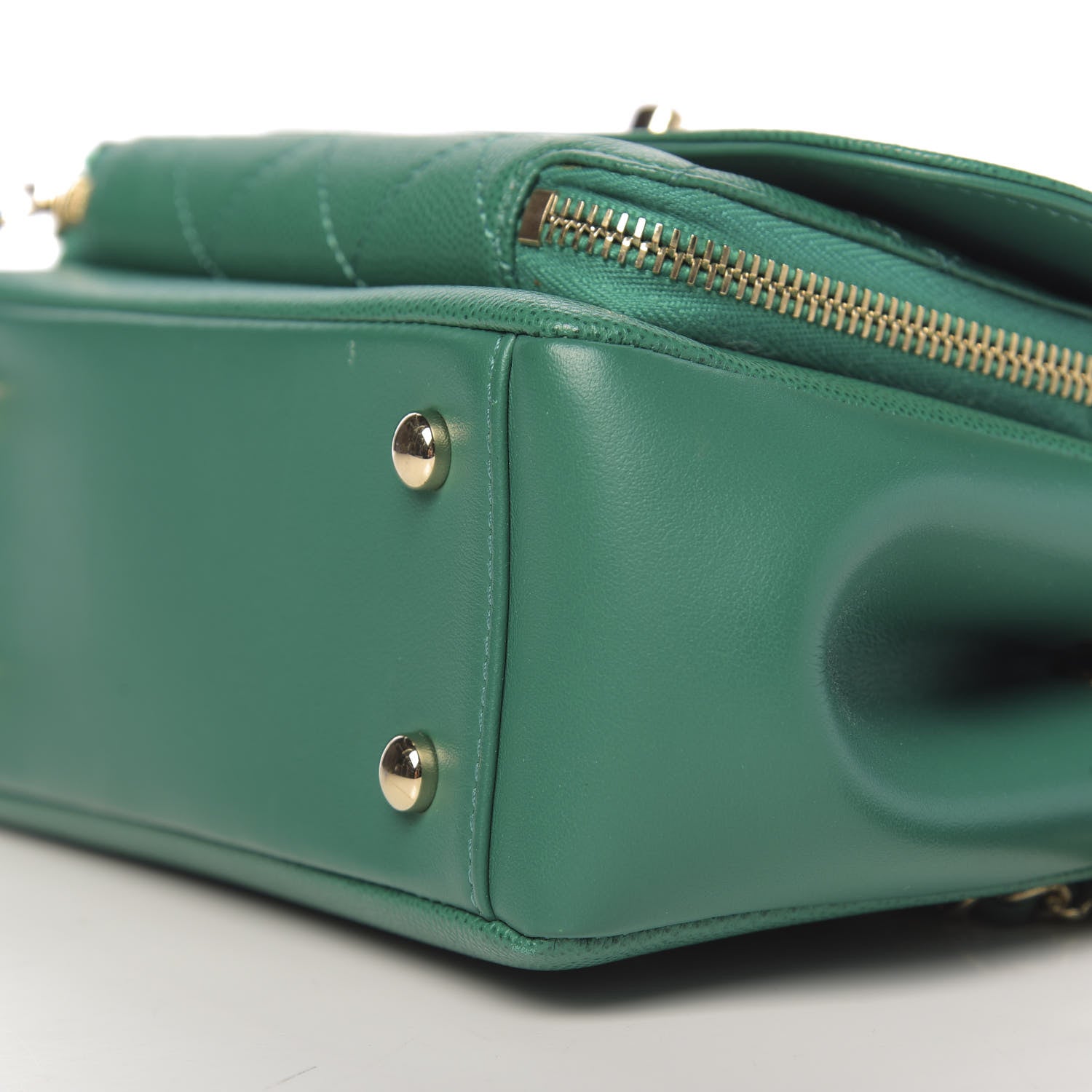 Chanel Caviar Quilted Mini Business Affinity Flap Green 10 of 12