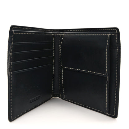 Burberry Charcoal Check Calfskin Bi-Fold Wallet Dark Birch Brown 5 of 8