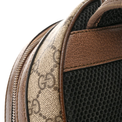 Gucci GG Supreme Monogram Calfskin Web Small Ophidia Day Backpack Beige Ebony New Acero 12 of 13