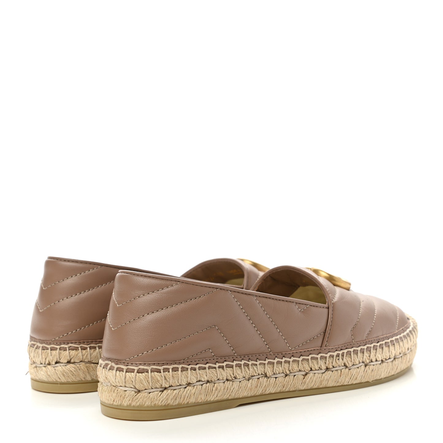Nappa Matelasse GG Marmont Espadrilles 37.5 Porcelain Rose