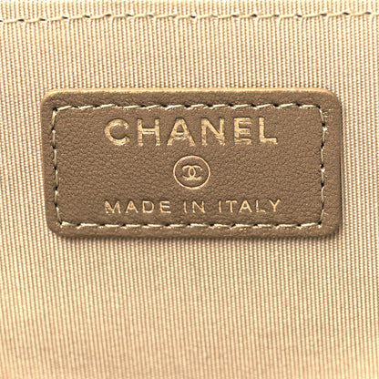Chanel Lambskin Quilted Small Pearl Crush Vanity Case With Chain Black 6 of 11