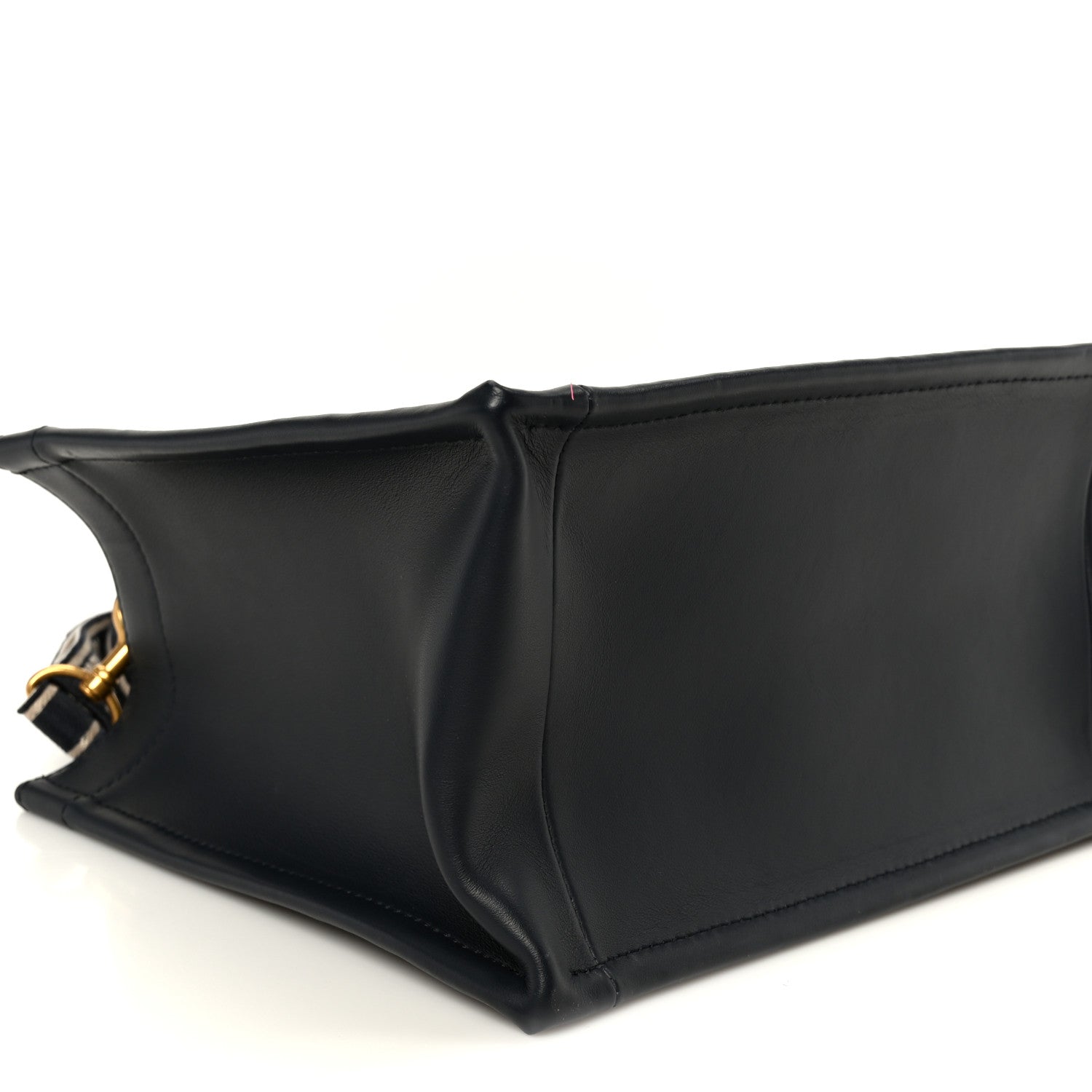 Christian Dior Oblique Calfskin Small Book Tote With Strap Blue Multicolor 9 of 10