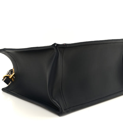 Christian Dior Oblique Calfskin Small Book Tote With Strap Blue Multicolor 9 of 10