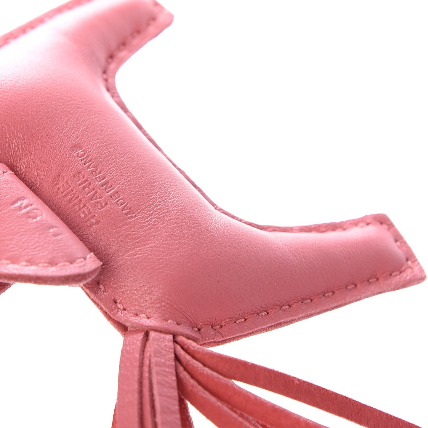 Milo Lambskin Grigri Rodeo Horse Bag Charm PM Rose Azalee