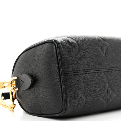 Louis Vuitton Empreinte Monogram Giant Speedy Bandouliere 20 Black 8 of 10