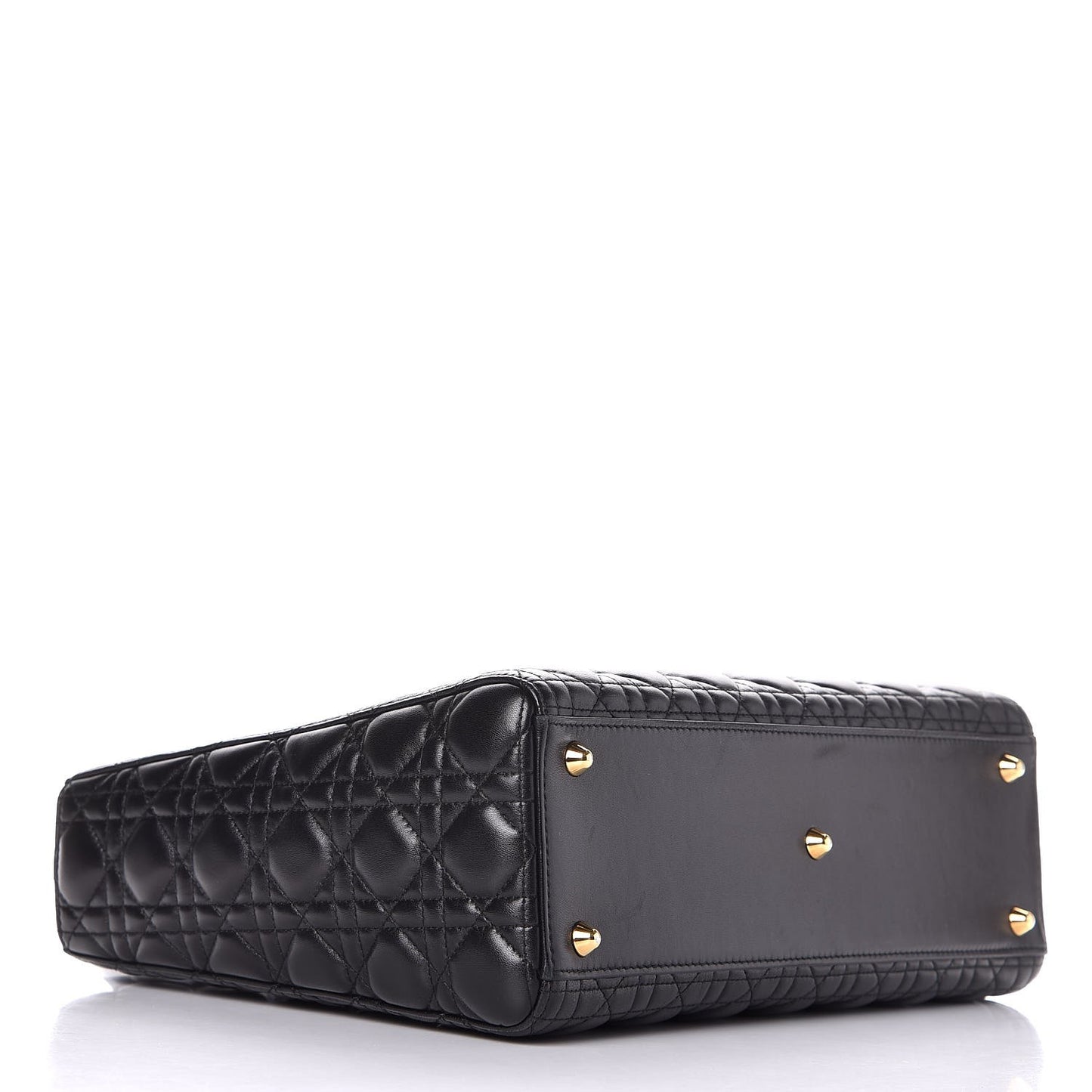 Lambskin Cannage Large Lady Dior Black
