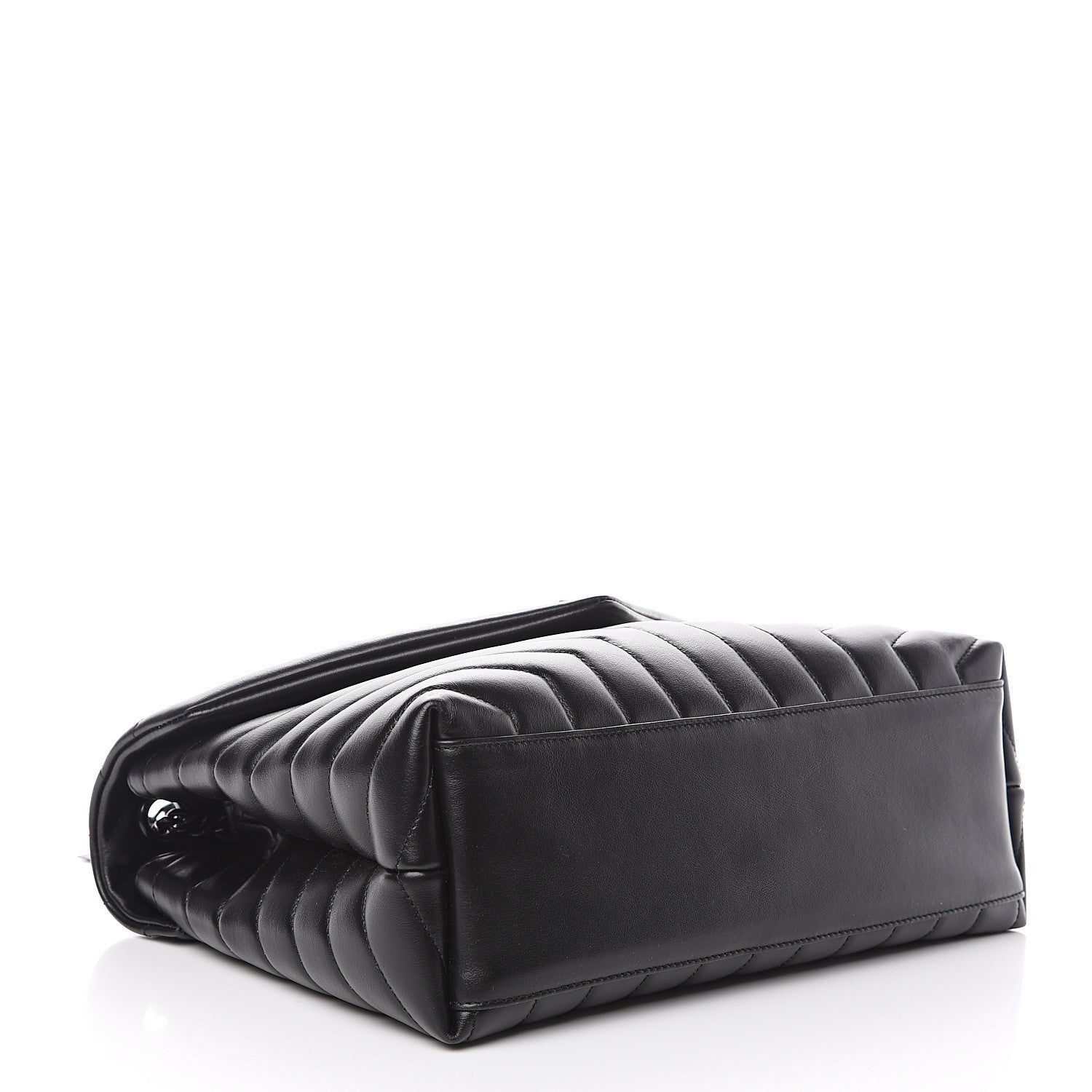 Saint Laurent Calfskin Y Quilted Monogram Medium Loulou Chain Satchel Black 3 of 10