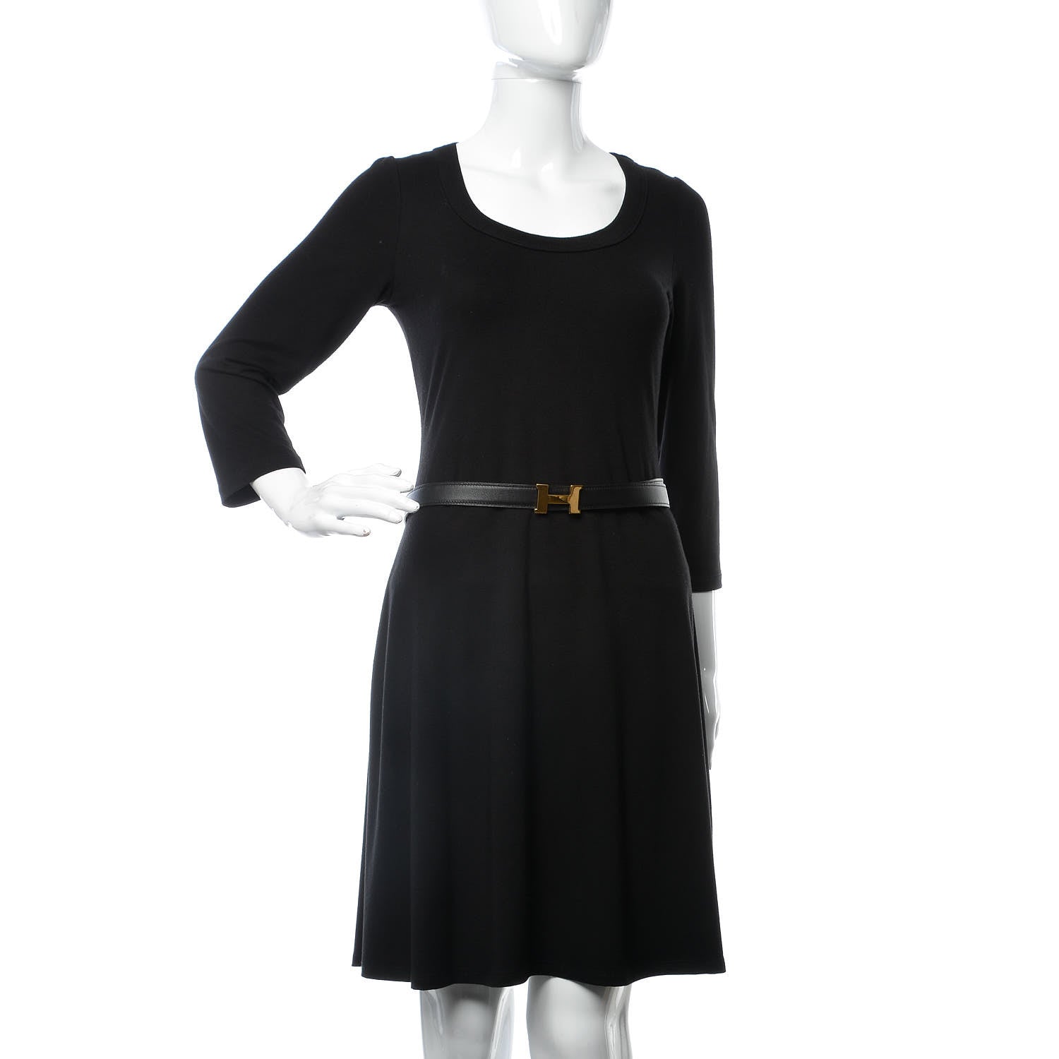 Hermes Swift Epsom 24mm Mini Constance H Belt 80 Black Bleu Iris 2 of 7