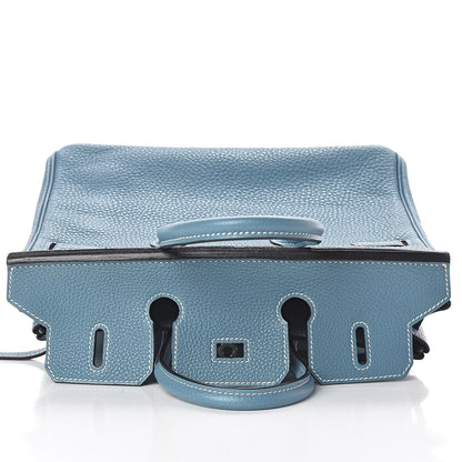 Hermes Togo Birkin 25 Blue Jean 30 of 36