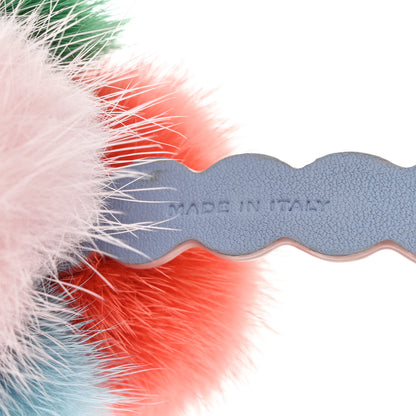 Fendi Mink Fur Calfskin Fun Fair Bag Charm Multicolor 4 of 4