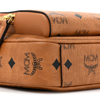 MCM Visetos Monogram Small Aren Crossbody Cognac 9 of 9
