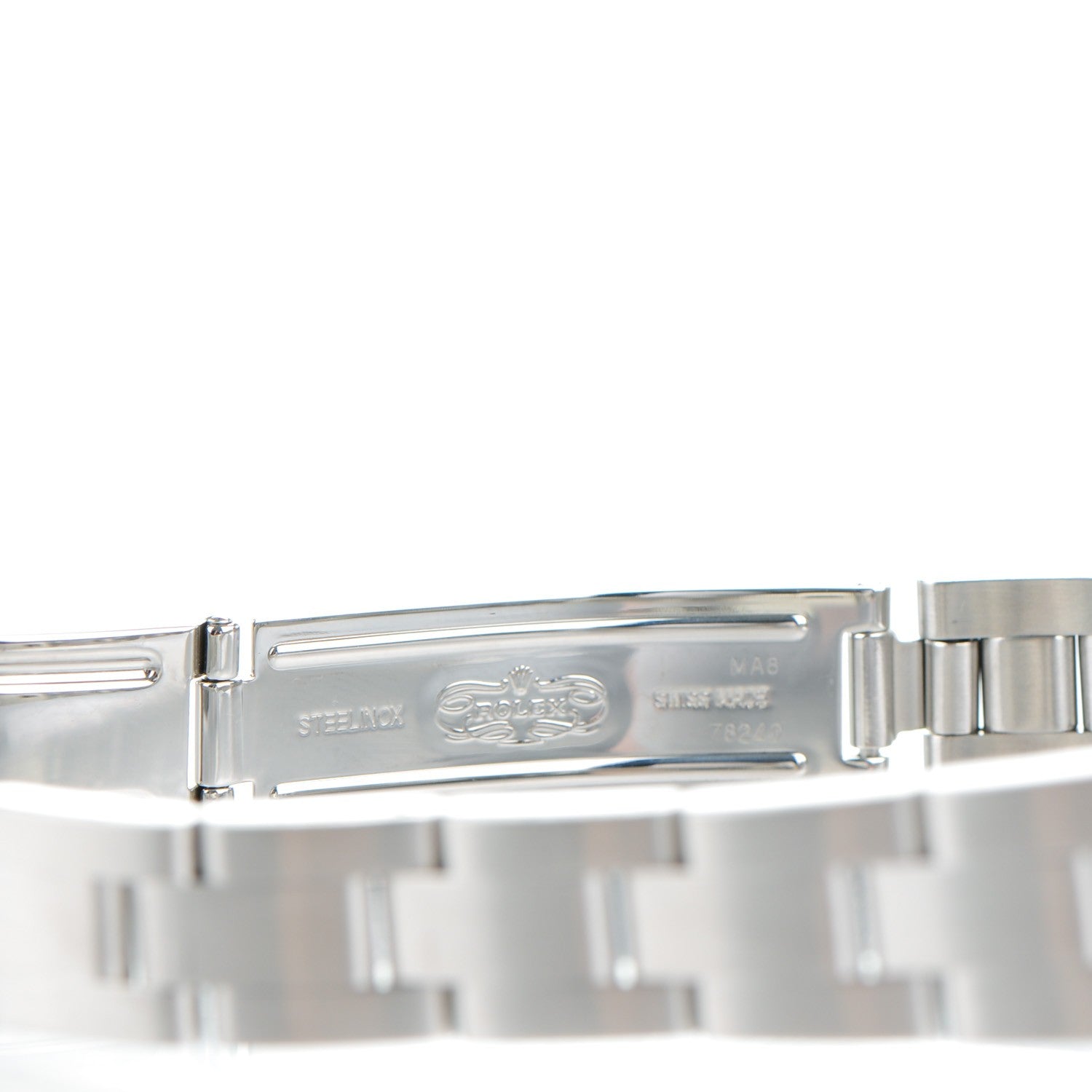 Rolex Stainless Steel 18K White Gold 24mm Oyster Perpetual Watch Pink 76094 6 of 8