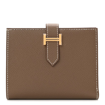 Hermes Epsom Bearn Compact Wallet Etoupe 1 of 7