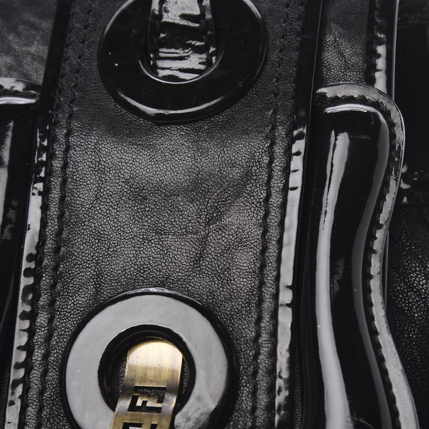 Nappa Patent B Bag Black