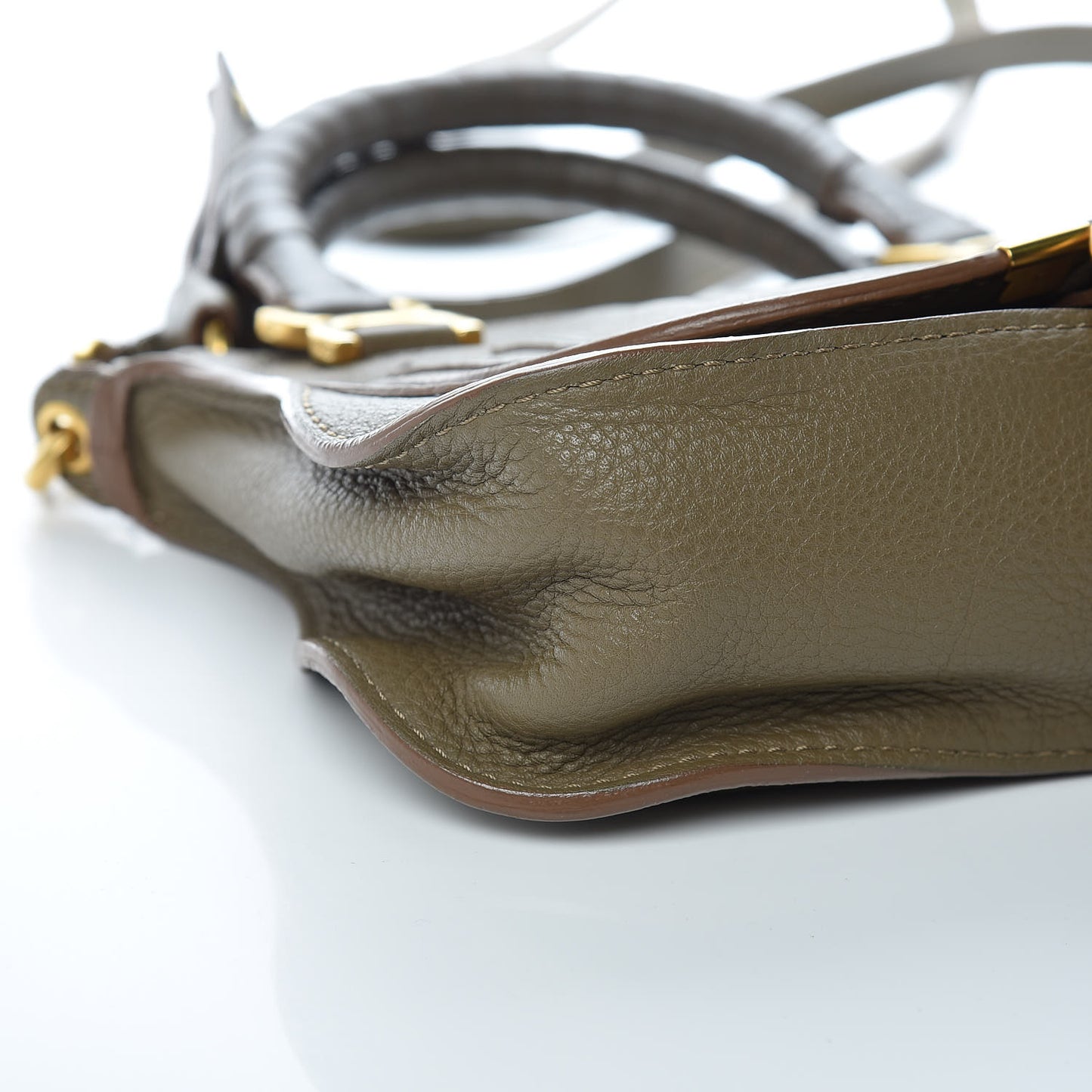 Calfskin Baby Marcie Satchel Anchor Grey