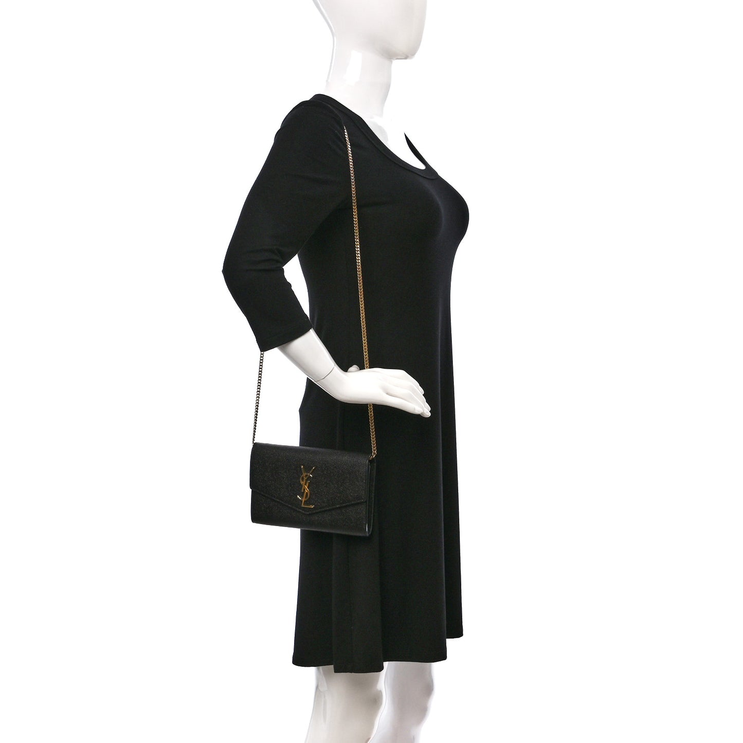 Grain de Poudre Uptown Chain Wallet Black