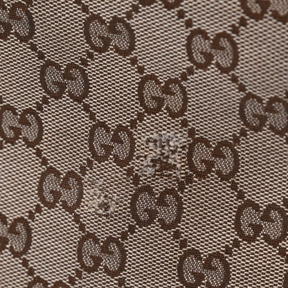 Gucci Monogram Textured Calfskin Medium Bree Foldover Tote Beige Ebony Nocciola 5 of 9