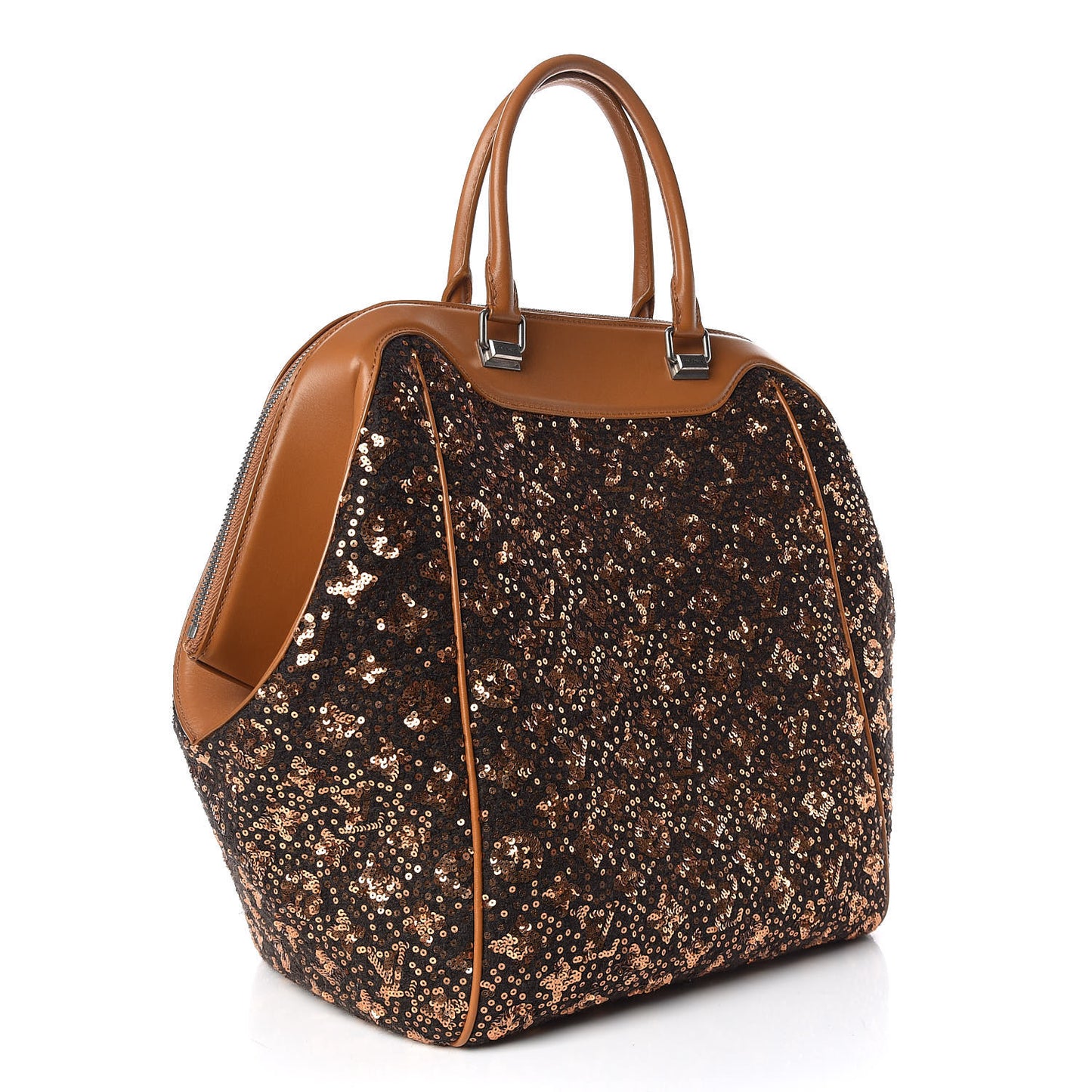 Sequin Monogram Sunshine Express North South Gold
