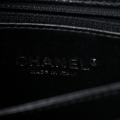 Chanel Caviar Lizard Embossed Quilted Mini Coco Handle Flap Black 6 of 9