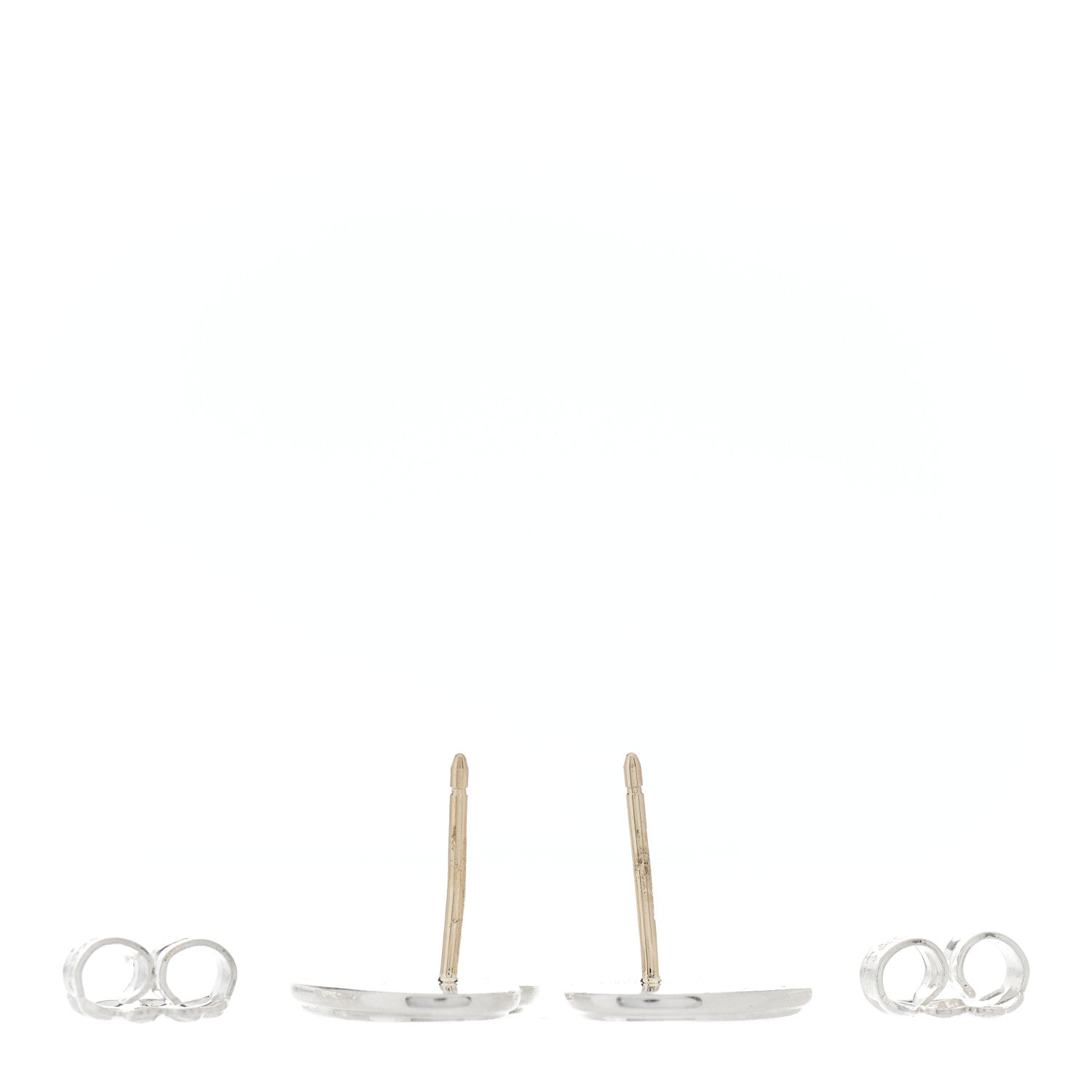 Tiffany Sterling Silver Enamel Mini Return to Tiffany Love Heart Earrings Blue 2 of 3