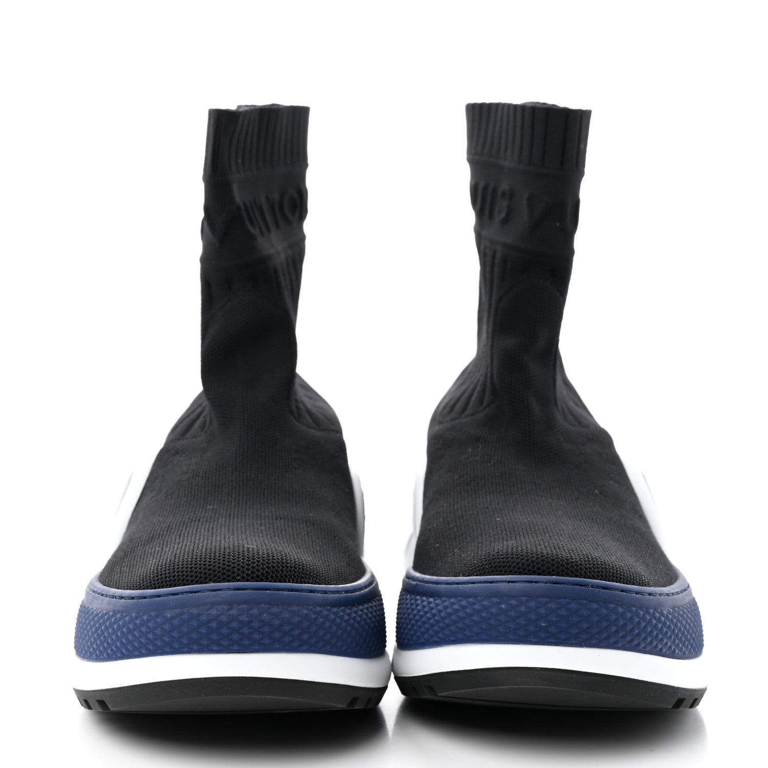 Louis Vuitton Stretch Textile LV Archlight Sneaker Boots 37.5 Black Blue 2 of 18
