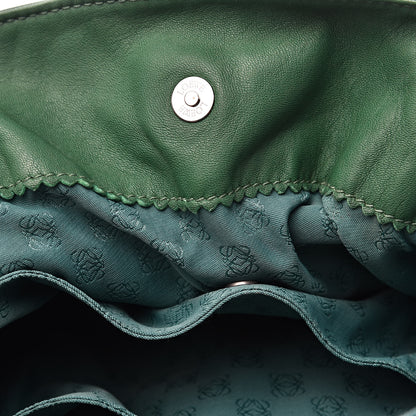 Loewe Calfskin Flamenco Shoulder Bag Green 7 of 13