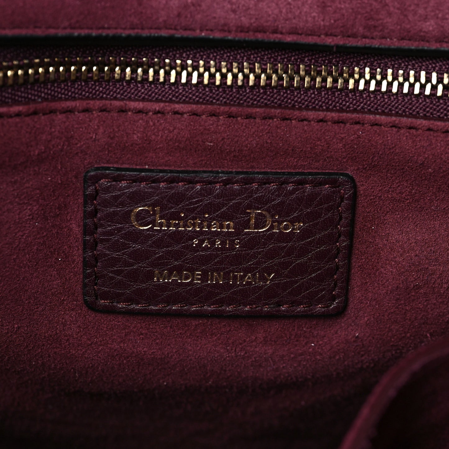 Grained Calfskin Cannage Large Supple Lady Dior Navy