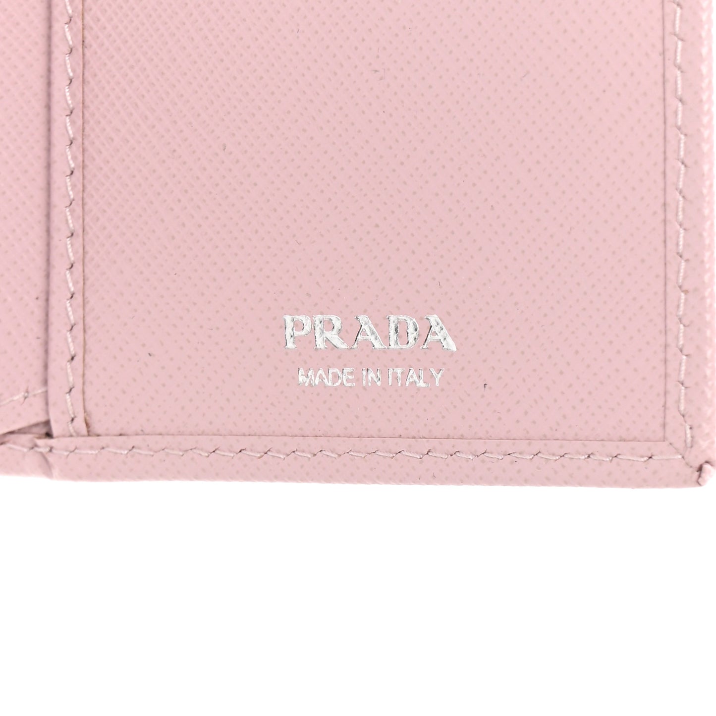 Saffiano Triangle Continental Zip Wallet Alabastro