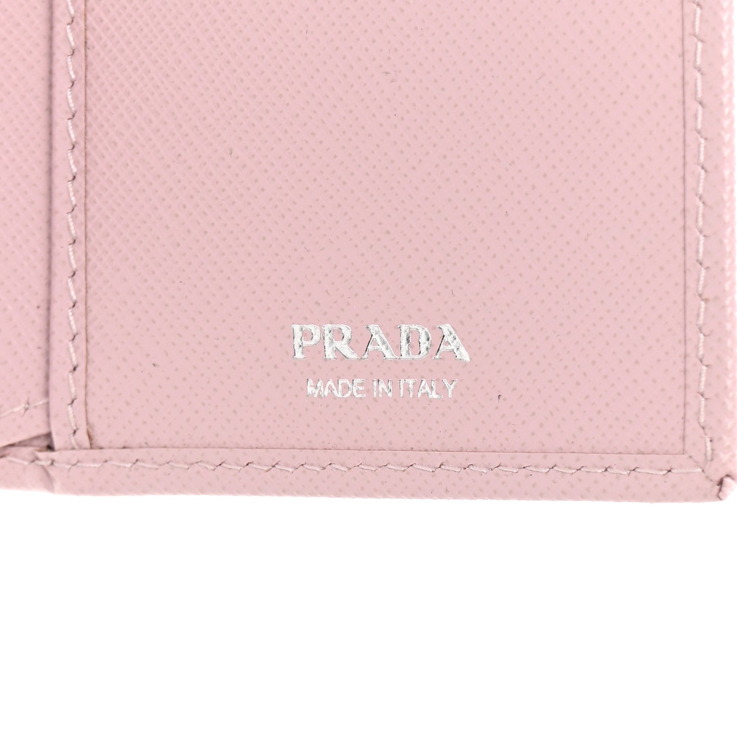 Prada Saffiano Triangle Continental Zip Wallet Alabastro 6 of 10