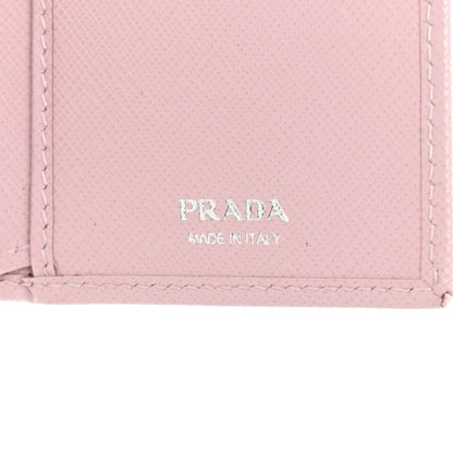 Prada Saffiano Triangle Continental Zip Wallet Alabastro 6 of 10