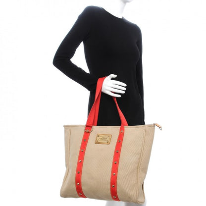 Louis Vuitton Toile Antigua Cabas GM Beige 2 of 12