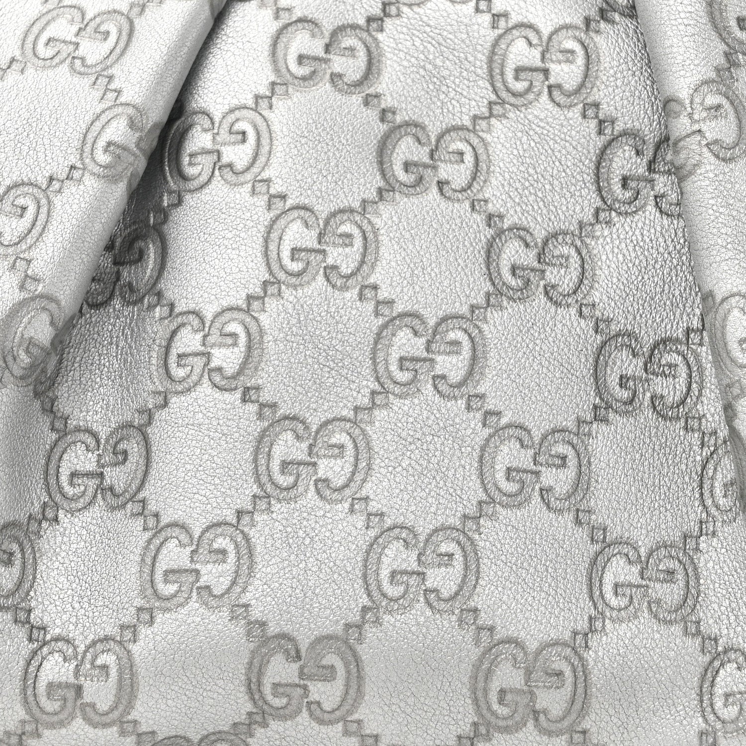 Gucci Metallic Guccissima Medium Sukey Hobo Silver 8 of 19