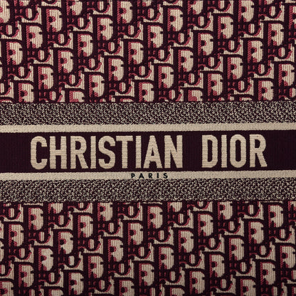Christian Dior Oblique Large Book Tote Burgundy Multicolor 10 of 10