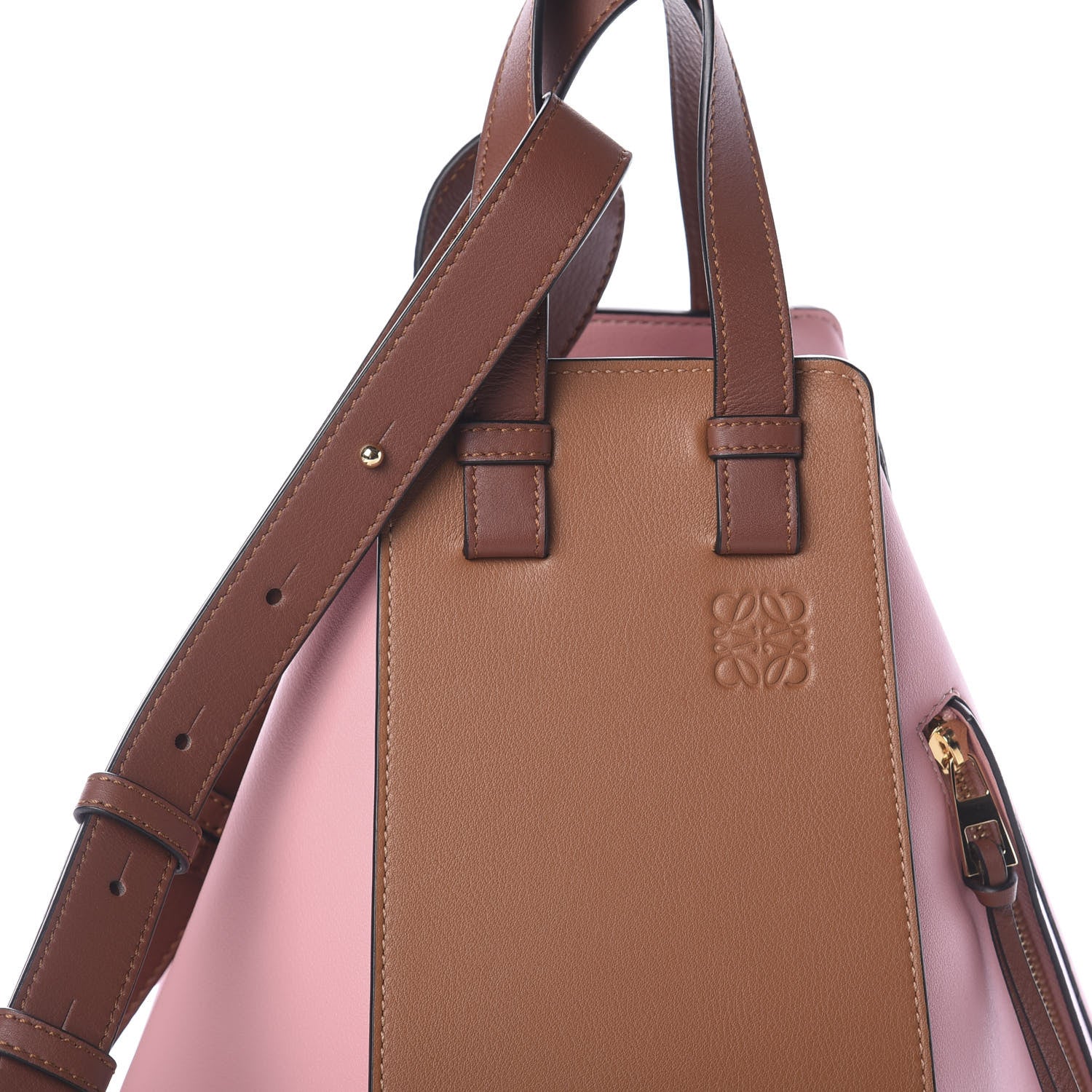 Loewe Calfskin Small Hammock Shoulder Bag Pastel Pink Tan 7 of 9