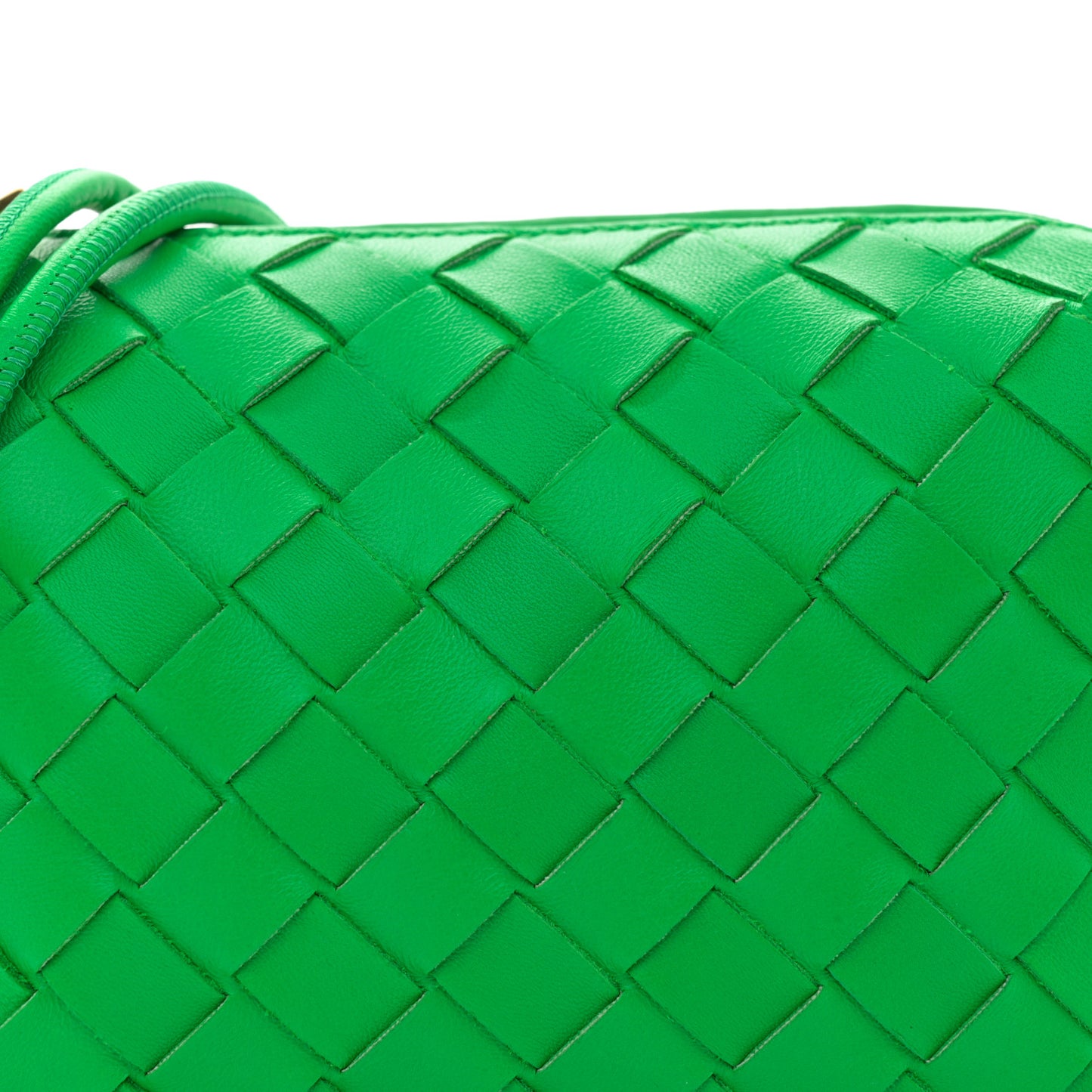 Nappa Intrecciato Mini Loop Camera Bag Parakeet