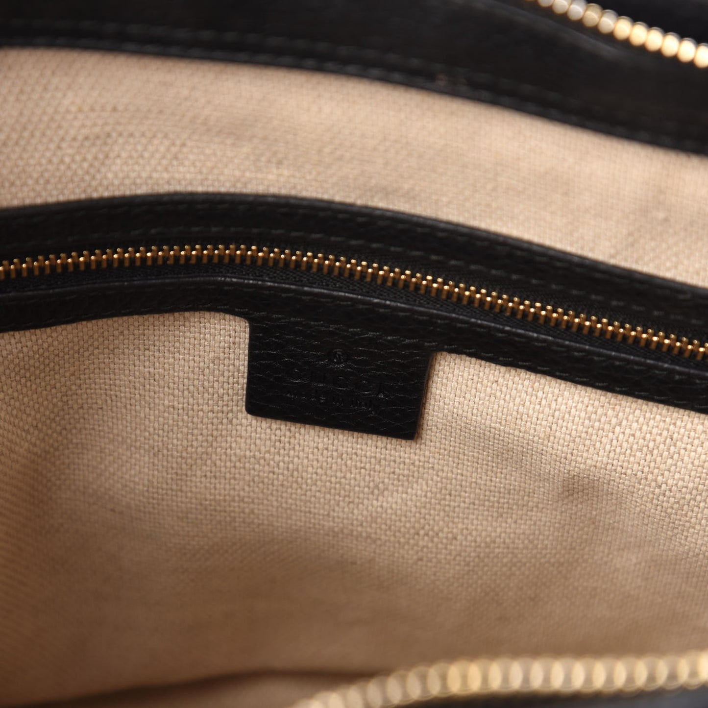 Pebbled Calfskin Small Soho Top Handle Bag Black