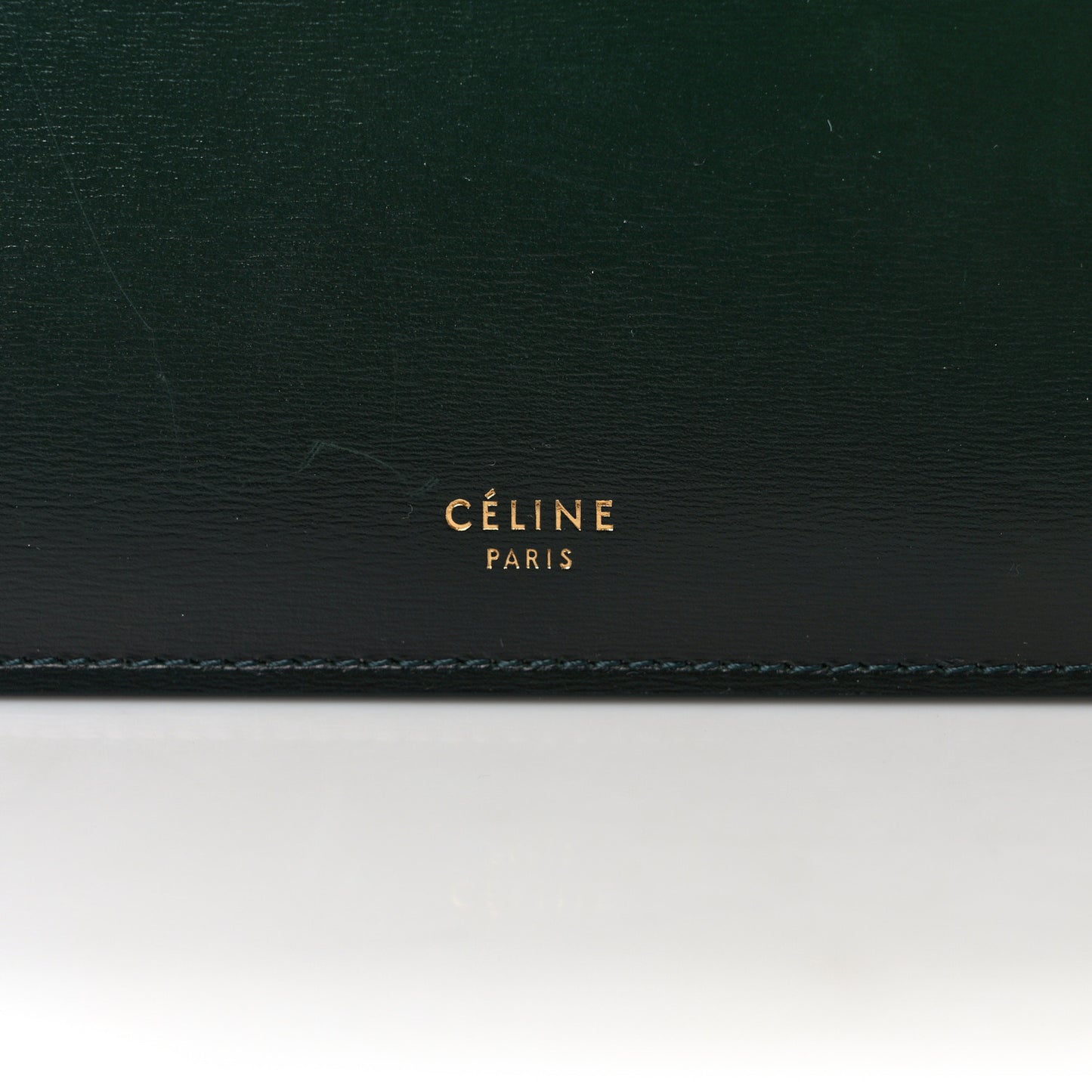 Patina Box Calfskin Medium Clasp Bag Dark Green