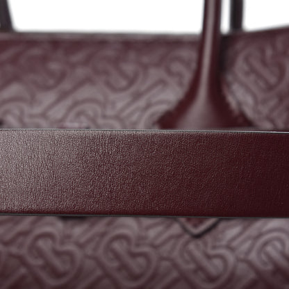 Burberry Calfskin Embossed Monogram Small Belt Bag Oxblood 12 of 13